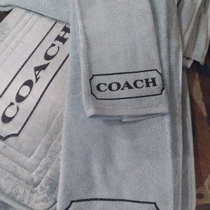 Brand New 6 piece Coach Bath Set
